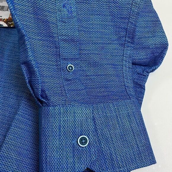 Robert Graham Brixton Blue Classic Fit Button up shirt size 2XL - Picture 5 of 8